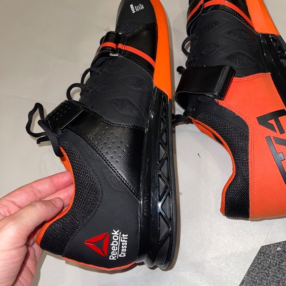 Reebok CrossFit men’s shoes in size 15, black and orange, NWOT, laced sneakers - Picture 11 of 16